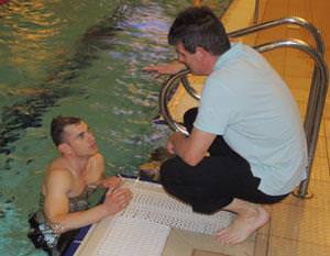 Fraser starts his Commonwealth Games Challenge in the pool